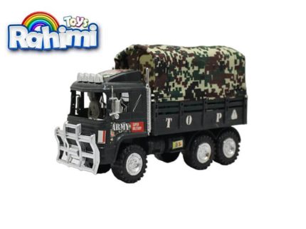 ماشین اسباب بازی کامیون ارتشی آدمک دار با قیمت عمده و ارزان مناسب برای رده سنی بالای سه سال