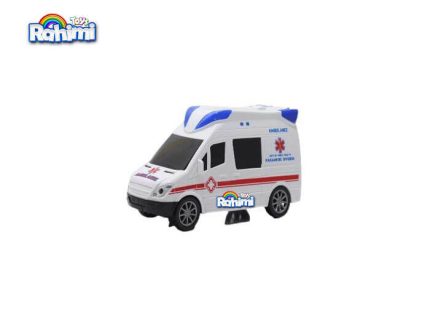 اسباب بازی پلاستیکی ماشین آمبولانس موزیکال با قیمت عمده و ارزان