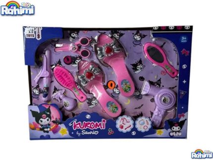 ست آرایشی کرومی با دمپایی از برند apt